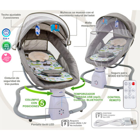 SILLA MECEDORA ELÉCTRICA PARA BEBÉ