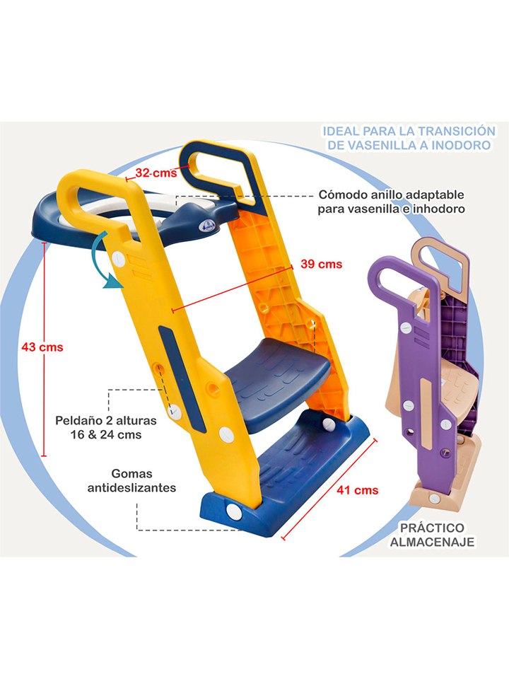 ESCALERA DE BAÑO PARA NIÑOS